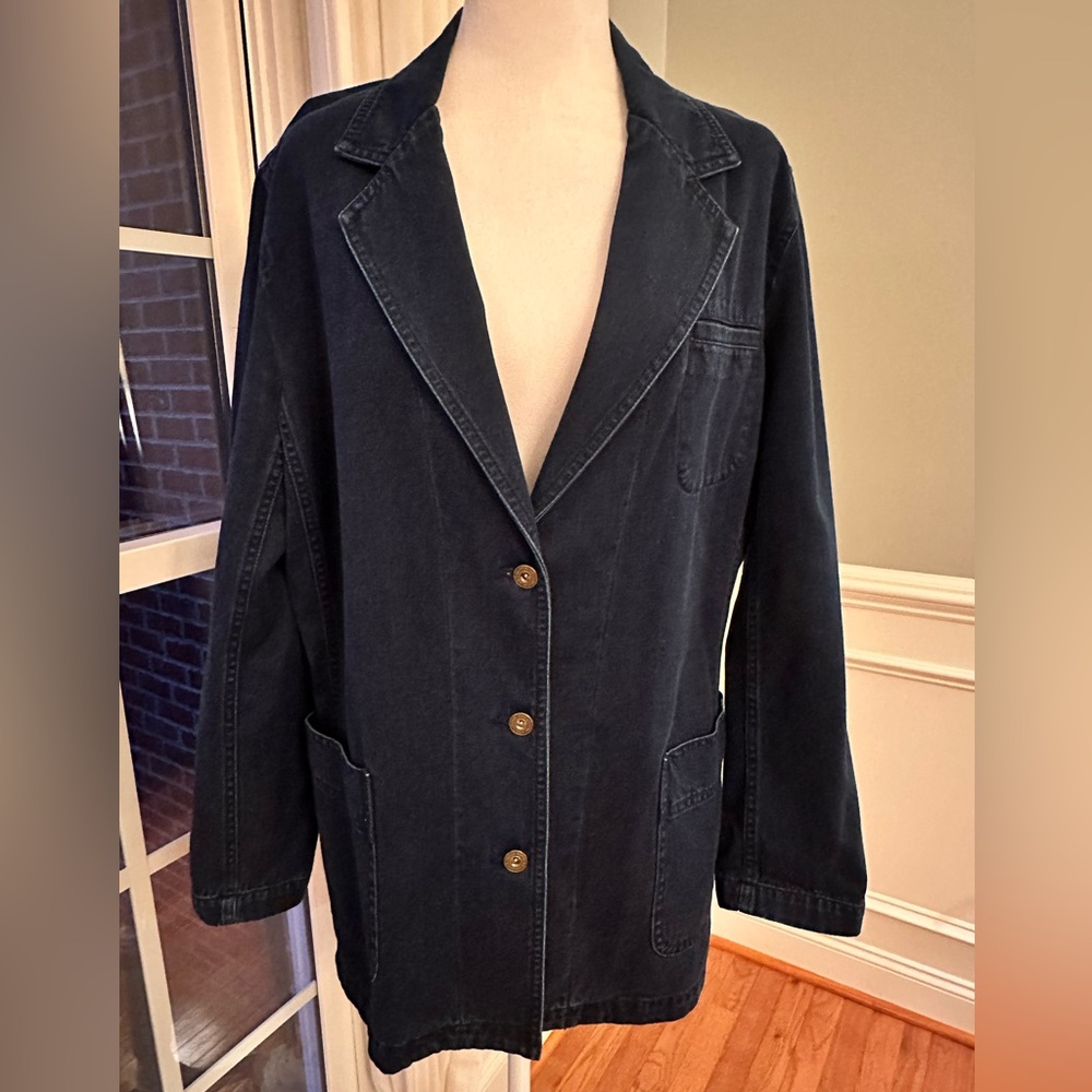 Women's Dark Blue Denim Jacket